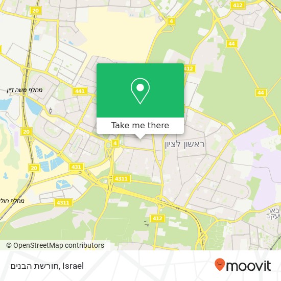 חורשת הבנים map