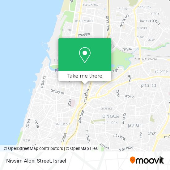 Nissim Aloni Street map