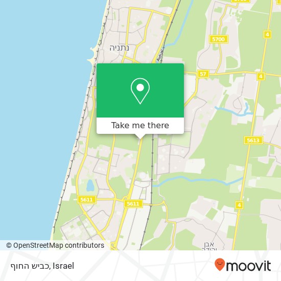 כביש החוף map