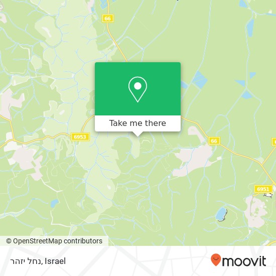 נחל יזהר map