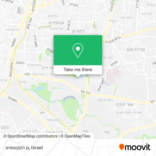Карта גן הקקטוסים
