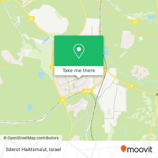 Карта Sderot HaAtsma'ut