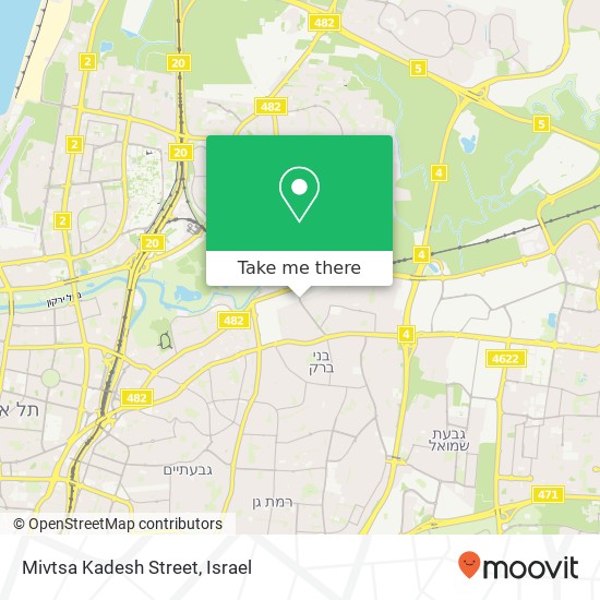Mivtsa Kadesh Street map