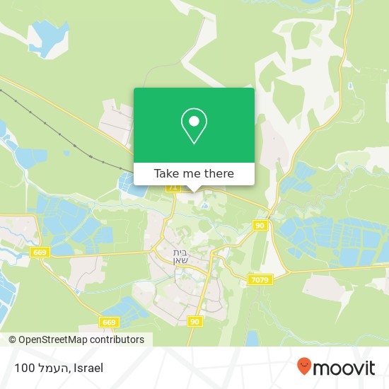 העמל 100 map