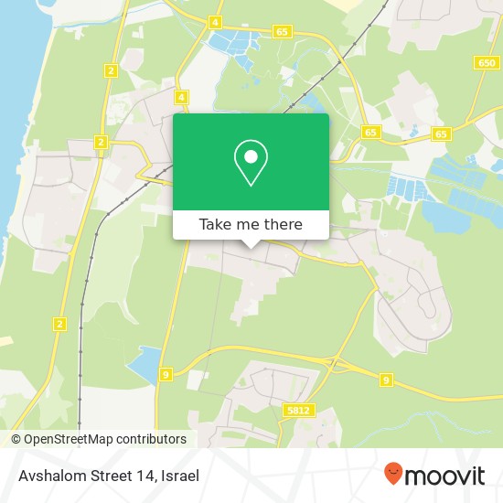 Avshalom Street 14 map