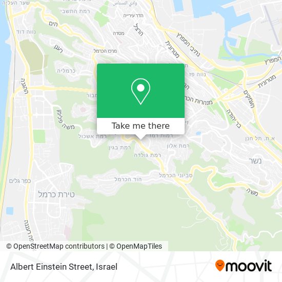 Карта Albert Einstein Street
