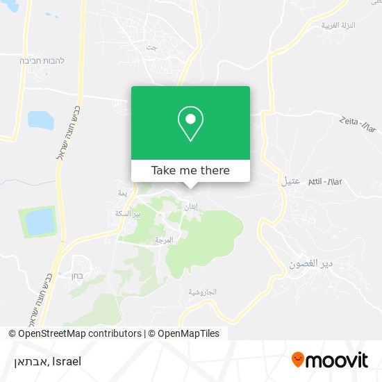 אבתאן map