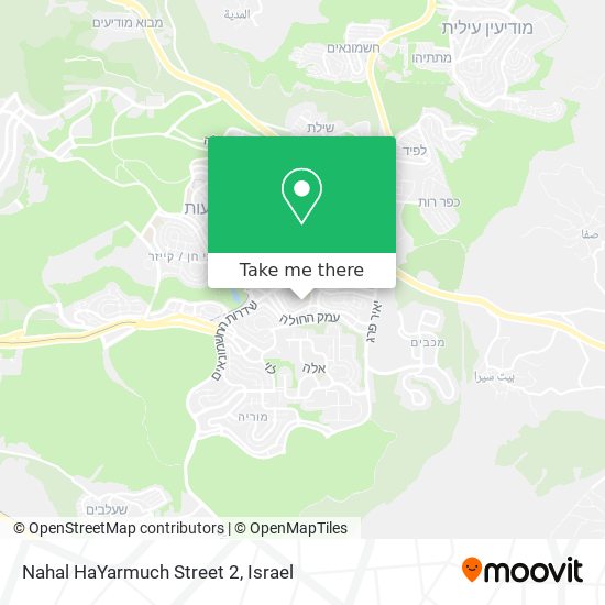 Nahal HaYarmuch Street 2 map