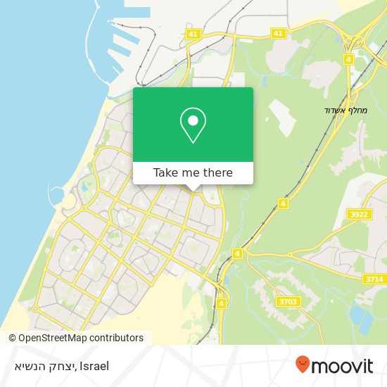 יצחק הנשיא map