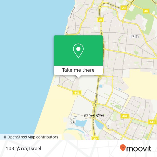 המלך 103 map