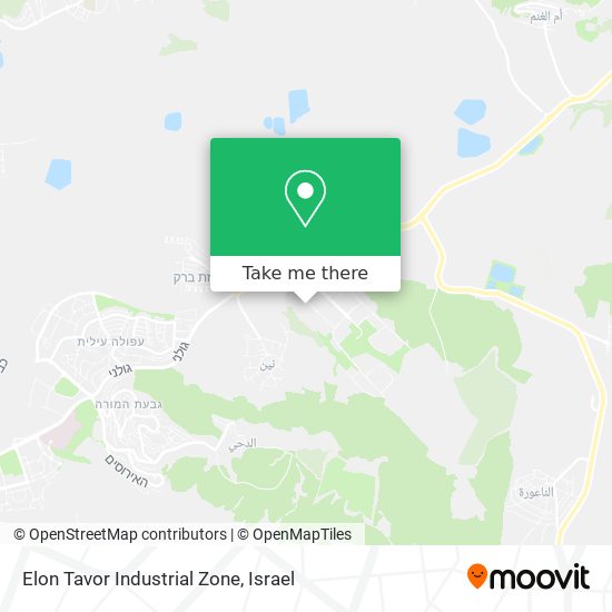 Elon Tavor Industrial Zone map