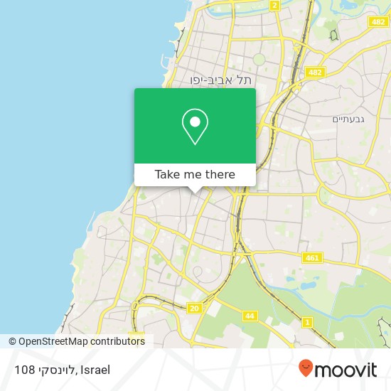 לוינסקי 108 map