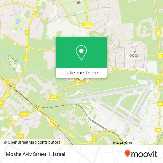 Карта Moshe Aviv Street 1