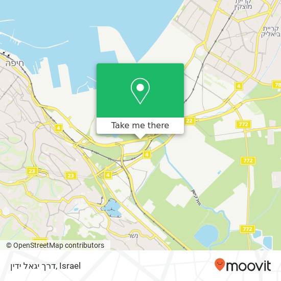 דרך יגאל ידין map