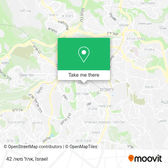 Карта אהל משה 42