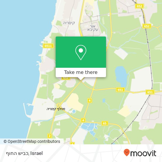 כביש החוף map