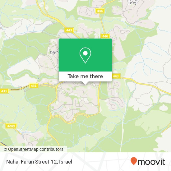 Карта Nahal Faran Street 12