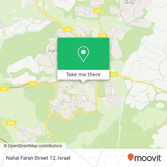 Nahal Faran Street 12 map