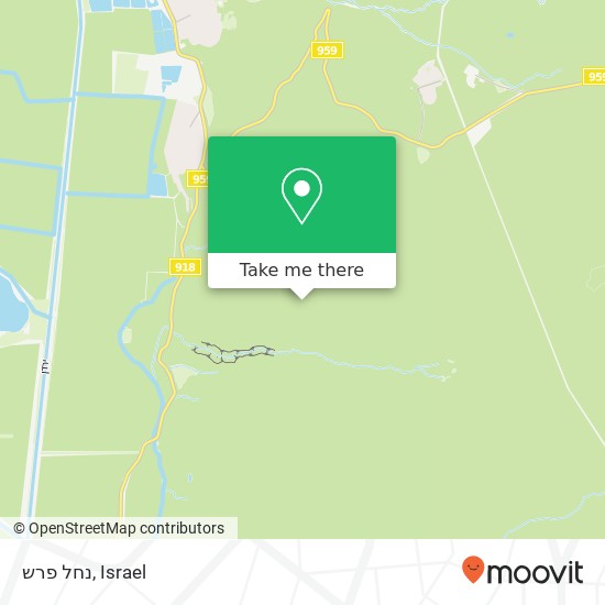 נחל פרש map