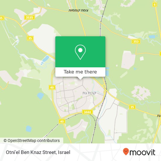 Otni'el Ben Knaz Street map