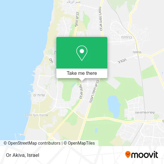 Карта Or Akiva