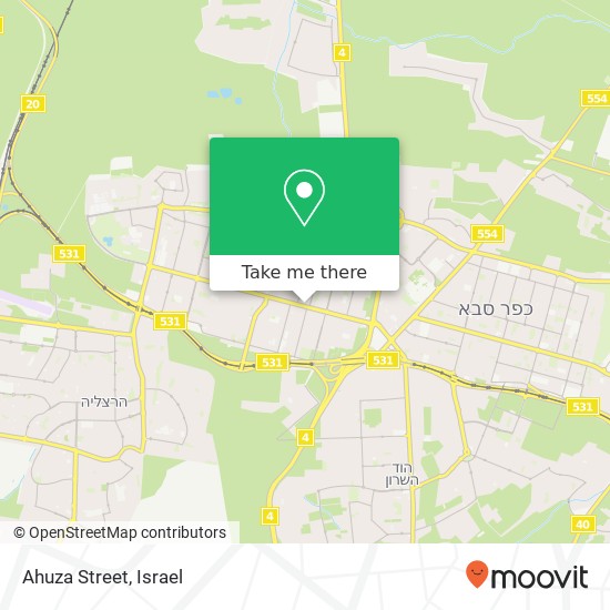 Ahuza Street map