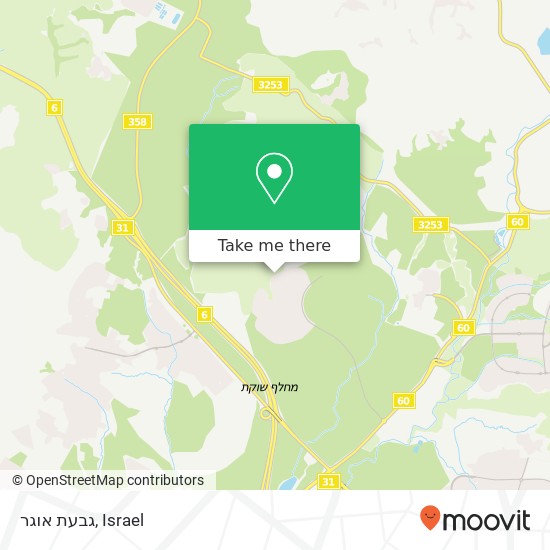 גבעת אוגר map