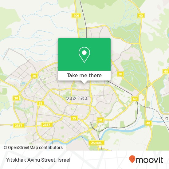 Yitskhak Avinu Street map