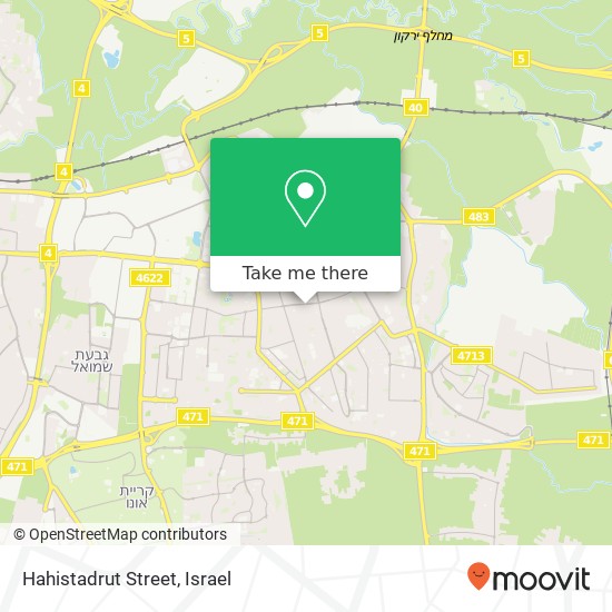 Hahistadrut Street map
