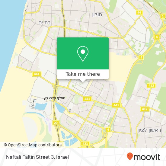 Naftali Faltin Street 3 map