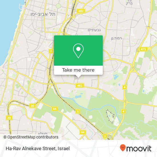 Карта Ha-Rav Alnekave Street