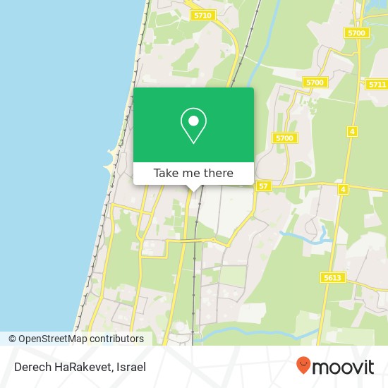 Derech HaRakevet map