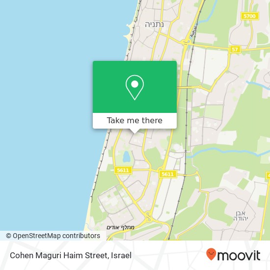 Cohen Maguri Haim Street map