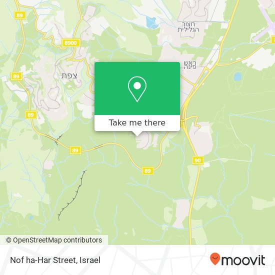 Nof ha-Har Street map