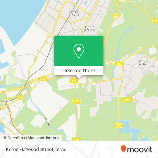 Keren HaYesod Street map