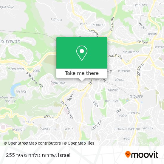 שדרות גולדה מאיר 255 map