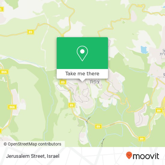 Jerusalem Street map
