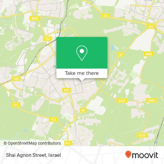 Shai Agnon Street map