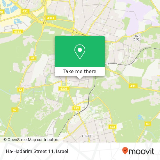 Ha-Hadarim Street 11 map