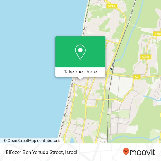 Eli'ezer Ben Yehuda Street map