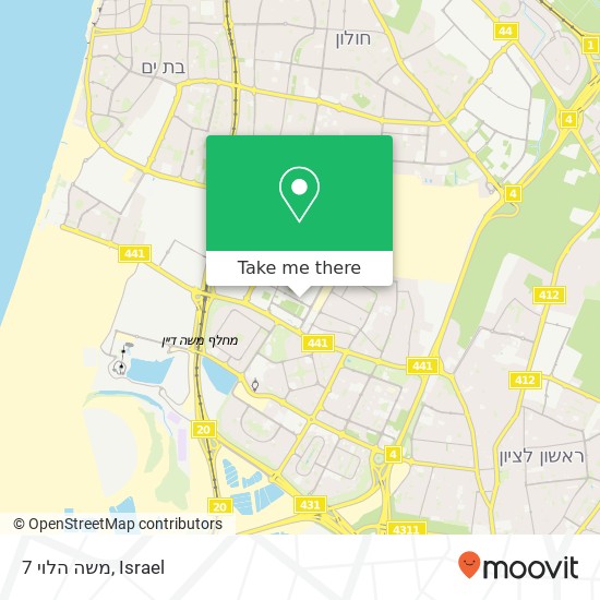 משה הלוי 7 map