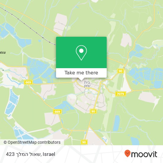 שאול המלך 423 map