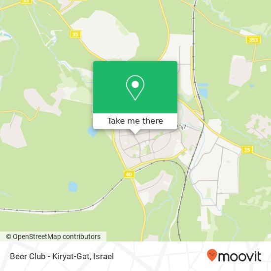 Beer Club - Kiryat-Gat map
