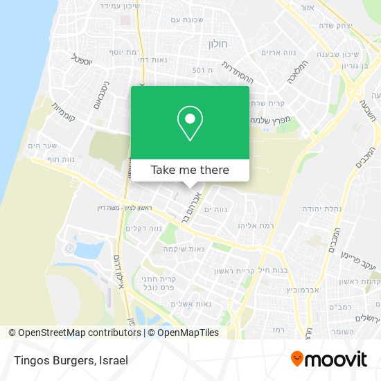 Tingos Burgers map