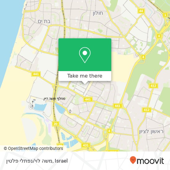 Карта משה לוי/נפתלי פלטין