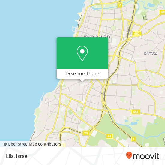 Lila, מרחביה פלורנטין, תל אביב-יפו, 66106 map