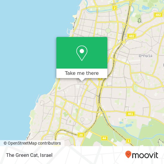 The Green Cat, לבונטין לב תל אביב, תל אביב-יפו, 67132 map