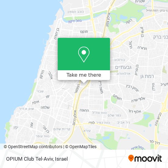 OPIUM Club Tel-Aviv map