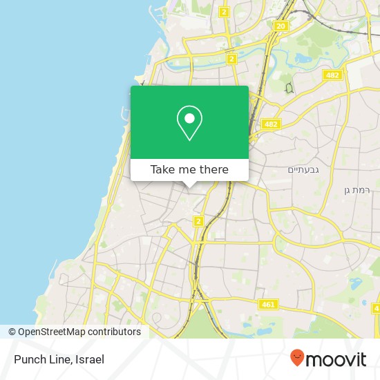 Карта Punch Line, הארבעה גני שרונה, תל אביב-יפו, 60000