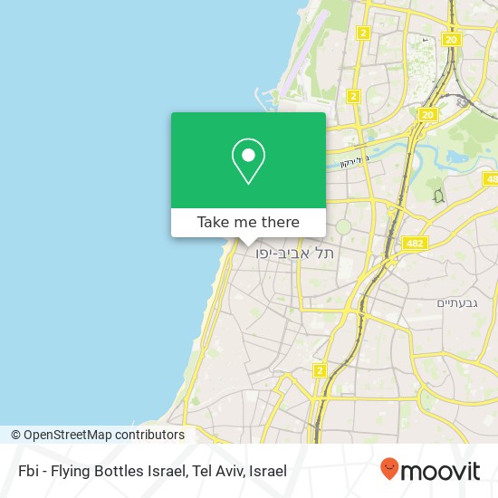 Fbi - Flying Bottles Israel, Tel Aviv map